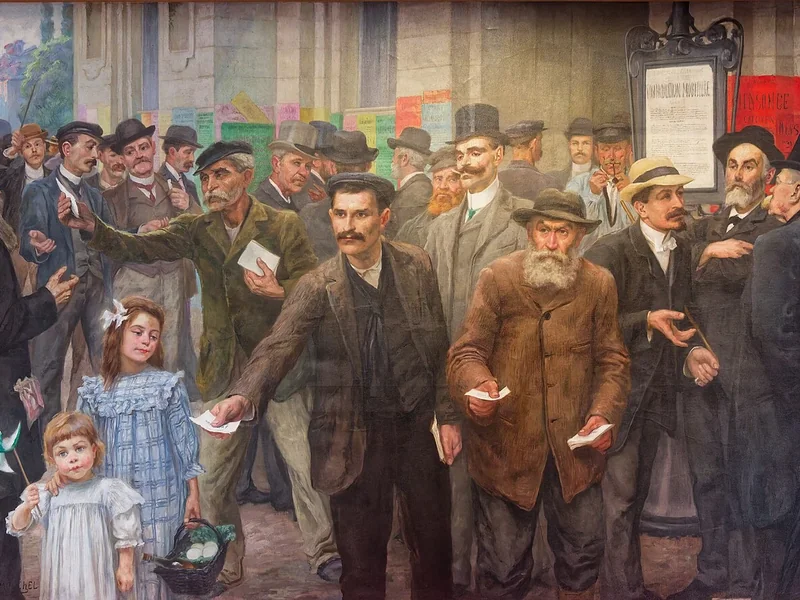 1864-Berthe Mouchel - Giorno delle elezioni